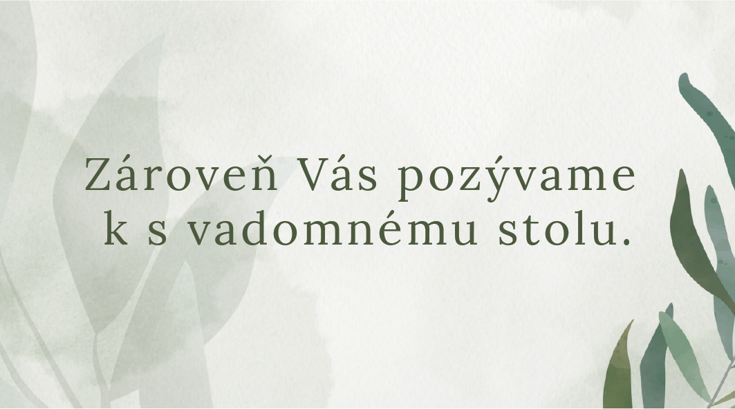 Svadobna pozvanka - Olivová